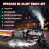Hot Bee Train Set for Boys, Alloy Remote Control Train Sets with Steam Locomotive, Light Up Cars and Tracks, Electric Trains Set Toys for Toddler Kids, Christmas Toys Gifts for 3 4 5 6 7 8+ Year Old view 3