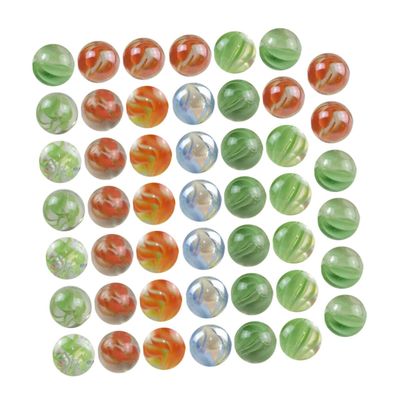 Hohopeti 100pcs 14mm Glass Marbles Fish Tank Decor Colorful Decorative Balls Safe for Aquarium and Boys and Girls' Play Random Color