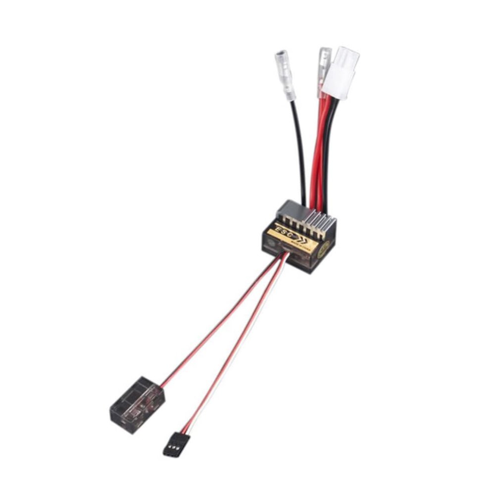 Angoily 320a Brushed Esc Controller for Rc Car Truck Boat Forward and Reverse Function Design Supports Lithium Nimh Batteries High-Frequency Drive System