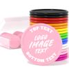 200-1000 Pieces Custom Plastic Tokens Poker Chips,Add Your Personal Logo and Text for Wedding,Casino Night,Bar,Golf and Birthday Party (Pink) view 1