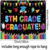 5th Grade Graduate Banner Large Size 5th Grade Graduation Backdrop Banner Fifth Grade Graduation Party Decorations view 4