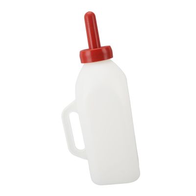 2L Calf Nursing Bottle, Milk Feeder Nursing Feeding Bottle Thicken Leakproof Silicone Calf Bottles with Handle Livestock Supplie for Farm Pasture(Horizontal Milk Pot)