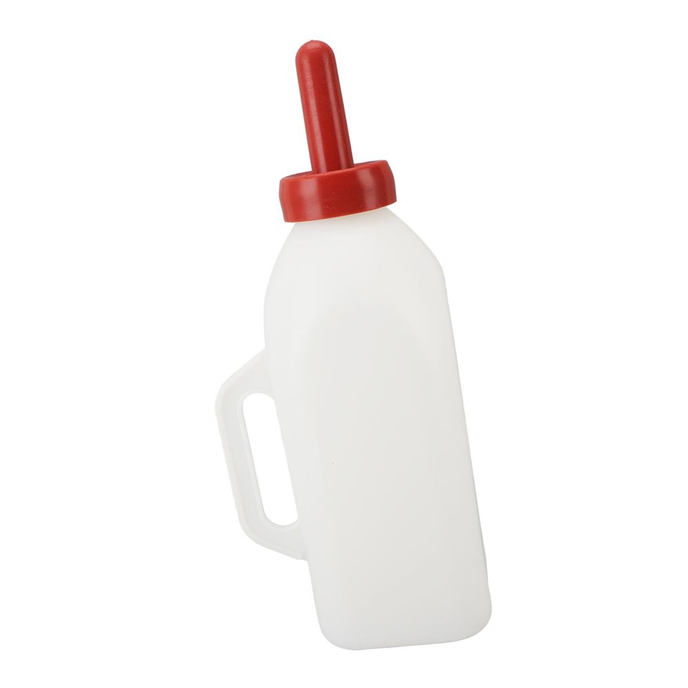 2L Calf Nursing Bottle, Milk Feeder Nursing Feeding Bottle Thicken Leakproof Silicone Calf Bottles with Handle Livestock Supplie for Farm Pasture(Horizontal Milk Pot)