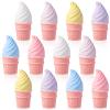 Humyoun 12 Pcs Non-toxic Ice Cream Sidewalk Chalk Set (6 Colors) - Back to School Supplies - Washable Party Favors Bulk, Summer Birthday, Outdoor Playground Art Activities Crafts- Safe Chalkboard Fun view 1