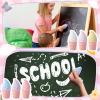 Humyoun 12 Pcs Non-toxic Ice Cream Sidewalk Chalk Set (6 Colors) - Back to School Supplies - Washable Party Favors Bulk, Summer Birthday, Outdoor Playground Art Activities Crafts- Safe Chalkboard Fun view 3