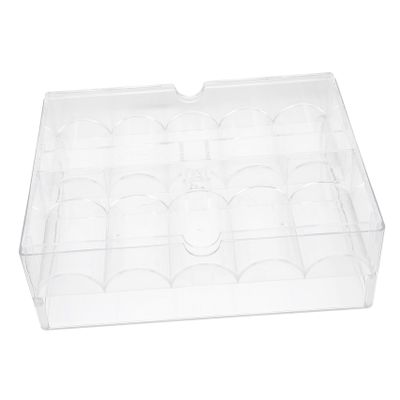 BUTIFULSIC Chip Organizer Case Acrylic Chip Rack Storage Box Smooth Surface Flat Base
