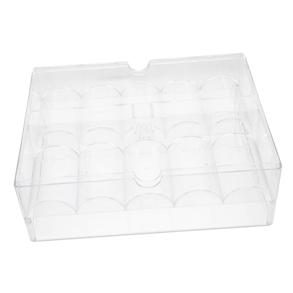 BUTIFULSIC Chip Organizer Case Acrylic Chip Rack Storage Box Smooth Surface Flat Base