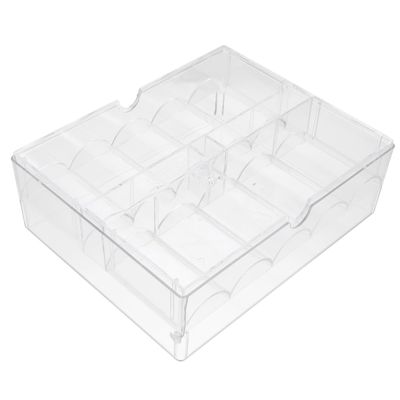 HOODANCOS Poker Chips Organizer Case Acrylic Storage Box Cover for Chips for Collectors and Tournaments Dustproof Design for Easy Organization