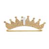 Baby Birthday Crown Headband 1st 2nd 3rd Years Birthdays Hair Band First Birthday Crown Headwear BBD02 (1 Year-Gold) view 1