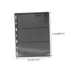 HOODANCOS 10Sheets Transparent Double-Sided Stamp Collection Loose-Leaf Album with Black Background PVC Stamp Holders for Safe Organization and Display of Postcards Cards and Collectibles view 3
