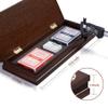 AMEROUS Wooden Cribbage Board Game Set with Magnetic Lock / 9 Metal Pegs / 2 Decks of Playing Cards/Larger Storage Area/Instruction, Classic Tabletop Game for Family (3 Track Board) view 4