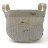 Mommee Bee Storage Basket Oliver Dinosaur l Bag Handmade Embroidery Lightweight & Eco-Friendly view 2