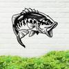 Metal Fishing Sign, Fishing Sign, Metal Fish Sign, Metal Fish Decor, Metal Wall Art, Home Decor, Backyard Sign, Outdoor Dcor view 1