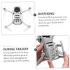 BESTonZON Heightened Drone Feet Extender Compatible for Camera During Takeoff and Easy Installation and Disassembly Quadcopter Accessories view 2