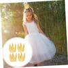 FAVOMOTO 12pcs Boys and Girls Birthday Party Hats Gold Plastic Crowns for Boys and Girls Fun Party Props for Memorable Celebrations view 3