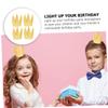 FAVOMOTO 12pcs Boys and Girls Birthday Party Hats Gold Plastic Crowns for Boys and Girls Fun Party Props for Memorable Celebrations view 4
