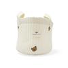 Mommee Bee Storage Basket Snuggle Bear l Bag Handmade Embroidery Lightweight & Eco-Friendly view 1