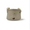 Mommee Bee Storage Basket Snuggle Bear l Bag Handmade Embroidery Lightweight & Eco-Friendly view 2