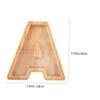 Abaodam Decorative Wooden Letter Piggy Bank Creative Alphabet Storage Box for Boys and Girls Unique Fashionable Money Box for Birthdays and Festivals view 2