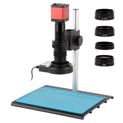 Microscope Accessories Kit 14MP 48MP 1080P HDMI USB VGA 180X 200XVideo Recorder Video Electronic Digita Microscope Camera For Phone PCB Soldering Repair Microscope Slides ( Color : 14MP HDMI VGA , Siz