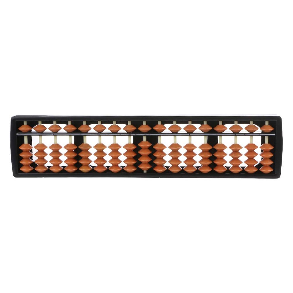 2pcs 17 Digit Rods Standard Abacus Soroban Chinese Japanese Calculator Counting Tool Mathematics Beginners Replacement Abacus for Kids