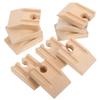 Abaodam Compatible 10pcs Wooden Train Tracks Train Track Accessory Simulation Track for Model Railway view 1