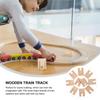 Abaodam Compatible 10pcs Wooden Train Tracks Train Track Accessory Simulation Track for Model Railway view 3