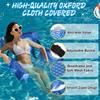 Sonwyoung Inflatable Pool Floats Adult Floating Lounge Chairs Adjustable Hammock Water Floating Chair Swimming Tropical Plants Pattern for Party Summer Water Beach Lake Fun(Blue) view 4