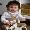 Anano Big Size Realistic Reborn Toddler Baby Dolls 24 Inch Lifelike Realistic Reborn Baby Boy Girl Doll with Curly Hair Handmade Real Life Toddler Babies with Clothes for Kids Age 3+ view 1