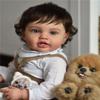 Anano Big Size Realistic Reborn Toddler Baby Dolls 24 Inch Lifelike Realistic Reborn Baby Boy Girl Doll with Curly Hair Handmade Real Life Toddler Babies with Clothes for Kids Age 3+ view 2