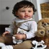 Anano Big Size Realistic Reborn Toddler Baby Dolls 24 Inch Lifelike Realistic Reborn Baby Boy Girl Doll with Curly Hair Handmade Real Life Toddler Babies with Clothes for Kids Age 3+ view 4
