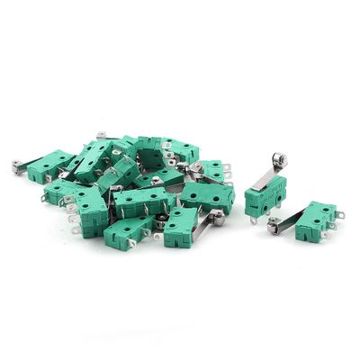 PGMTDEFXJO 20pcs Micro Switch SPDT Long Hinge Roller Lever AC250V/125V 5A