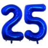 Navy Blue 25 Number Balloons, 40 Inch Giant Number 25 Balloons Foil Mylar Helium Dark Blue Number Balloons for 25th Birthday Party Supplies Anniversary Event Celebration Decorations view 1