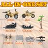 Wbzle Military Soldier Men Action Figures, 11PCS US Army Soldier Plastic Figure Set Military Base Playset Vehicles Play Combat Toys, Army Toy Set for Kids Boys Age 3 4 5 6+ view 2