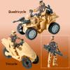 Wbzle Military Soldier Men Action Figures, 11PCS US Army Soldier Plastic Figure Set Military Base Playset Vehicles Play Combat Toys, Army Toy Set for Kids Boys Age 3 4 5 6+ view 4
