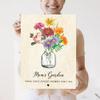 KORAFINA Birth Month Flower Name Sign, Personalized Family Name, Custom Family Tree, Birth Flower Gift Custom Grandma's Garden Birth Flower, Custom Grandkids Birthday Month Flower Print, Momnew4 view 3