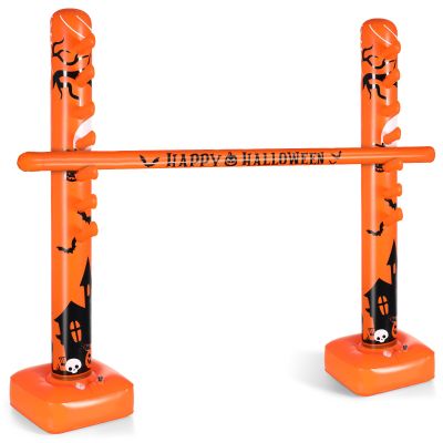 Kitticcino Halloween Inflatable Limbo Game Halloween Party Games Carnival Games Ghost Witch Pumpkin Halloween Inflatable Decorations for Indoor Outdoor Lawn Yard Games Party Supplies Decorations