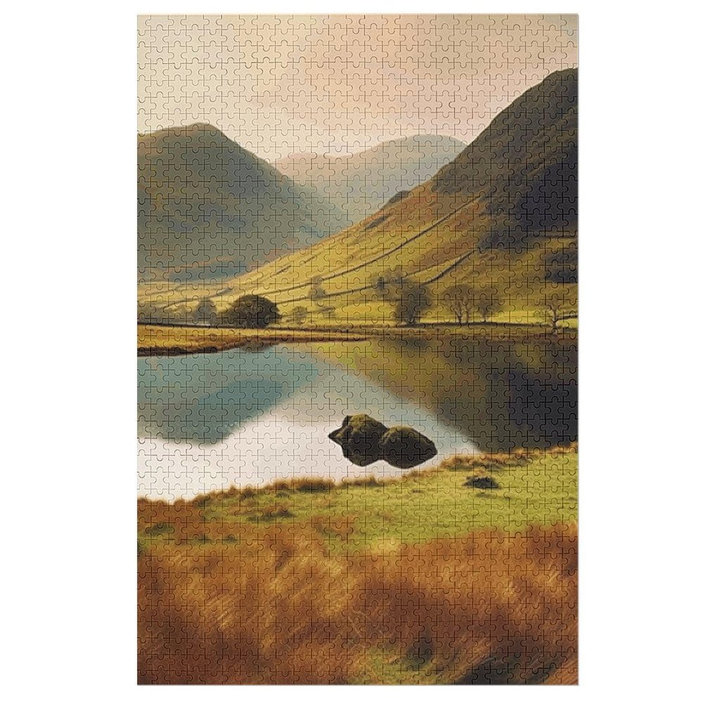 1000 PCS Jigsaw Puzzle for Adults Personalized Picture Puzzle Lake District National Park Customized Wooden Puzzle for Family, Birthday, Wedding, Game Nights Gifts