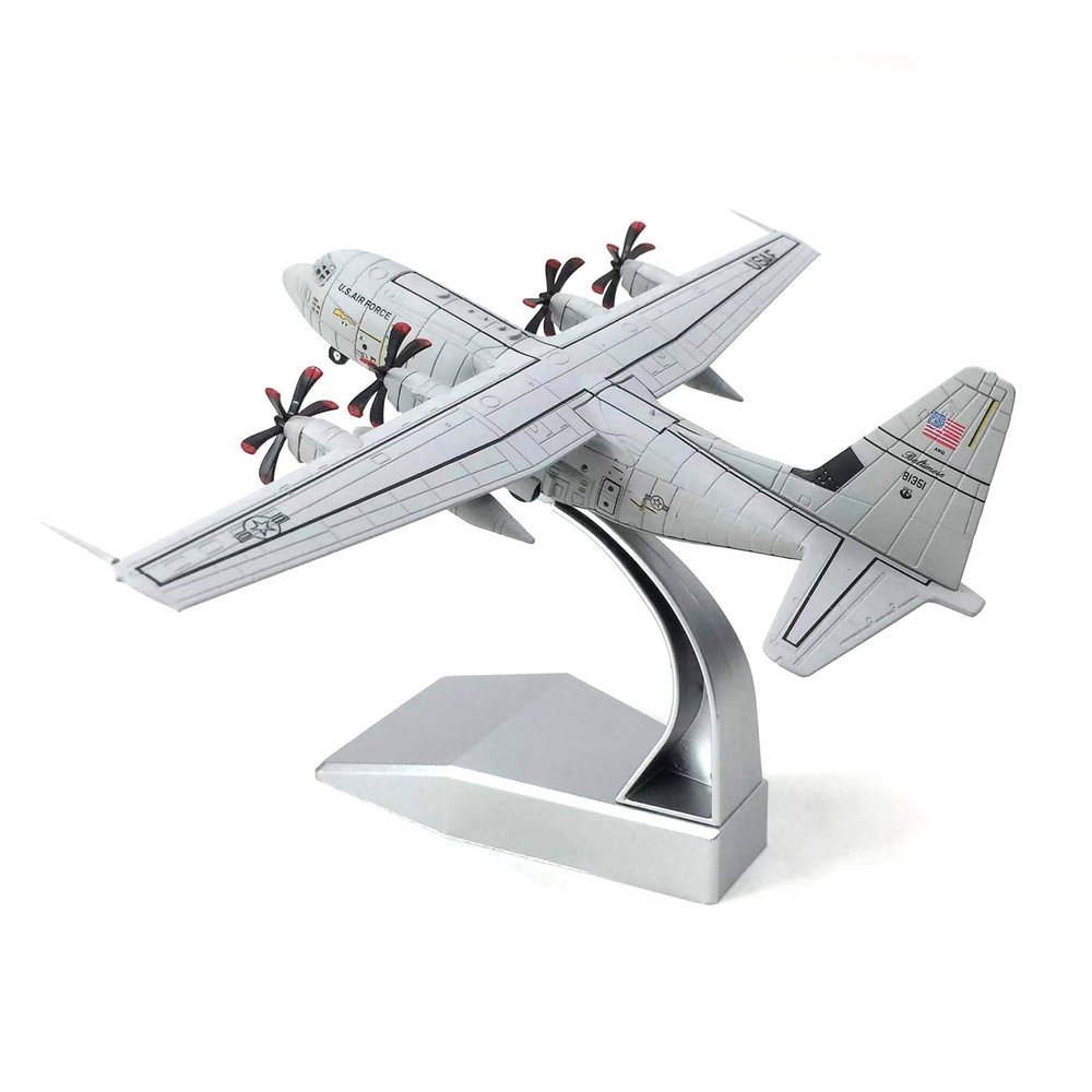 GerRit 5.9 1/200 Scale US C-130 Transport Model Airplane Aircraft Model Jet Collectibles Diecast Plane Model for Collection Gift Ornament