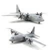 GerRit 5.9 1/200 Scale US C-130 Transport Model Airplane Aircraft Model Jet Collectibles Diecast Plane Model for Collection Gift Ornament view 3