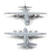 GerRit 5.9 1/200 Scale US C-130 Transport Model Airplane Aircraft Model Jet Collectibles Diecast Plane Model for Collection Gift Ornament view 4