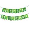 Frog Birthday Banners Frog Happy Birthday Banner Frogs Party Banner Frogs Themed Birthday Decorations for Green Baby Shower Decor view 1