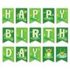 Frog Birthday Banners Frog Happy Birthday Banner Frogs Party Banner Frogs Themed Birthday Decorations for Green Baby Shower Decor view 3