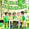 Frog Birthday Banners Frog Happy Birthday Banner Frogs Party Banner Frogs Themed Birthday Decorations for Green Baby Shower Decor view 4