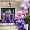 Purple 11 Number Balloons, 40 Inch Giant Number 11 Balloons Foil Mylar Helium Purple Number Balloons for 11th Birthday Party Supplies Anniversary Event Celebration Decorations view 4