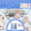 GOGOSO Ball Pit Balls Stars Moon Shapes Plastic Pitballs for Toddler Play Tent Baby Photo Props Kids Pool Water Toys Kiddie Pool Party Decor, Pearl Blue+Cream Blue+White,100PCS view 3