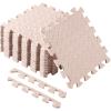 Shihanee Foam Floor Tiles Foam Floor Mats Play Mats Bulk with Borders Interlocking for Bedroom Gym Nursery(16ft,Beige) view 1