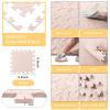 Shihanee Foam Floor Tiles Foam Floor Mats Play Mats Bulk with Borders Interlocking for Bedroom Gym Nursery(16ft,Beige) view 2