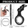 Tyqour Spinner Keychain Fidget Keychain for Adults Portable Keyring Spinner Toy for Teens Adults view 2