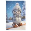 1000 PCS Jigsaw Puzzle for Adults Personalized Picture Puzzle Cute Snowboard Snowman Customized Wooden Puzzle for Family, Birthday, Wedding, Game Nights Gifts view 1